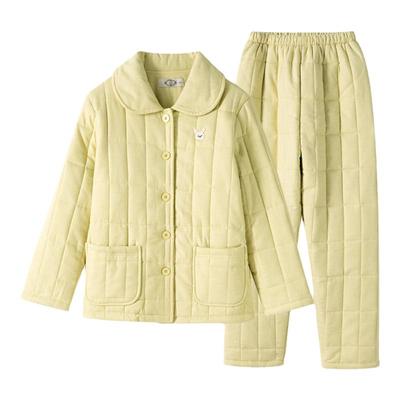 咖啡碳纤维梭织磨毛套装美标女士