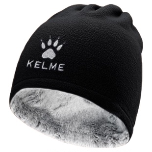 卡尔美抓绒帽子男款冬季加厚保暖针织帽户外登山跑步足球运动冷帽