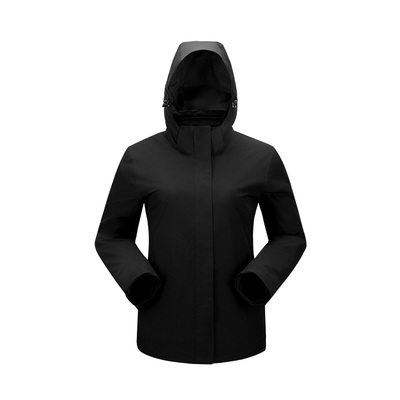 牧高笛野径户外三合一抓绒冲锋衣女款防风防水羽绒内胆三防外套