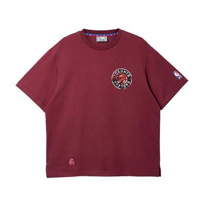 t区绫致杰克琼斯NBA联名款男猛龙队夏季纯棉印花休闲宽松短袖T恤