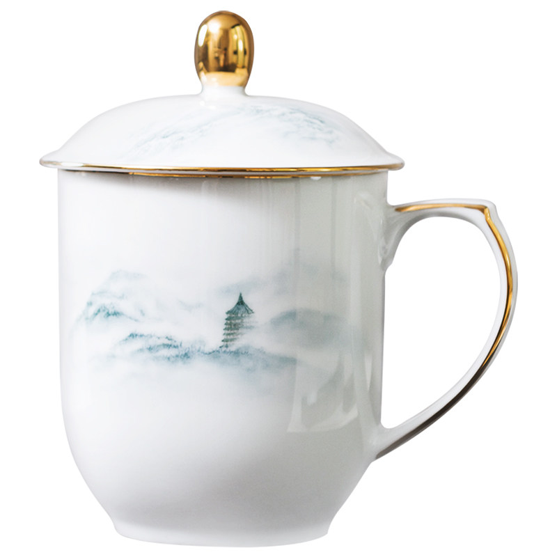 楠宋·千峰越瓷办公室高档茶杯