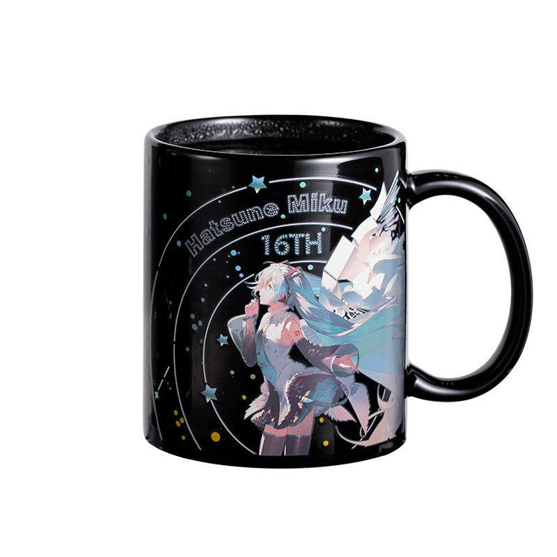 幸运石初音未来变色杯官方正版联名动漫周边MIKU水杯学生马克杯子