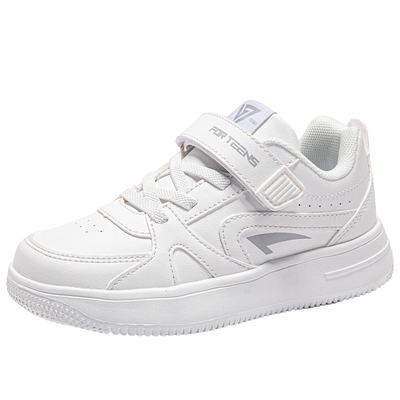 七波辉男童小白鞋白色板鞋校园鞋