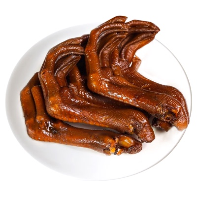 亿家馨秘制老卤鸭爪500g休闲零食