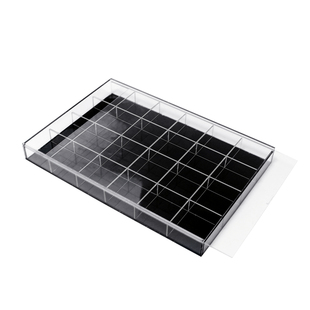 亚克力展示模型收纳架格盘收纳盒首饰盒托盘散珠串珠盘玩具车模架