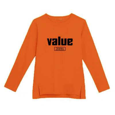 长袖时尚常规纯棉女士