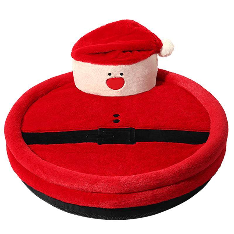 未卡圣诞老人抱抱窝垫猫咪狗四季通用中小型犬床垫子狗窝猫窝睡垫