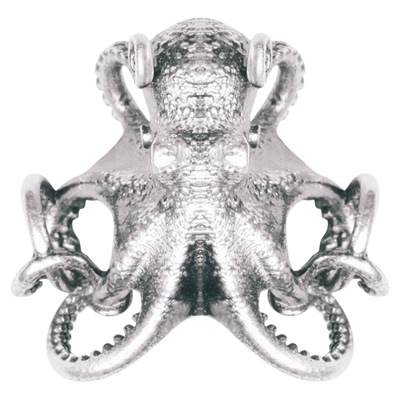 吾虫S925银章鱼挂坠手链配饰