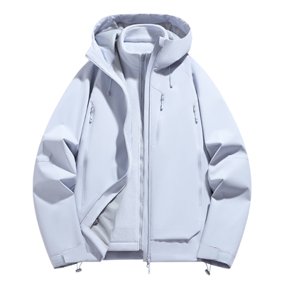 三合一户外冲锋衣男秋冬加绒防寒