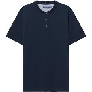 NAUTICA/诺帝卡男装夏季全棉华夫格商务休闲短袖POLO衫KO4121