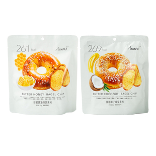 Anemon3爱你们蜂蜜黄油味贝果片黄油椰子味面包干面包片饼干零食