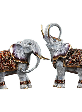 吉祥如意吸水招财铜象大象摆件