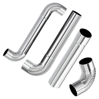 农村柴火炉土灶不锈钢弯头烟囱管