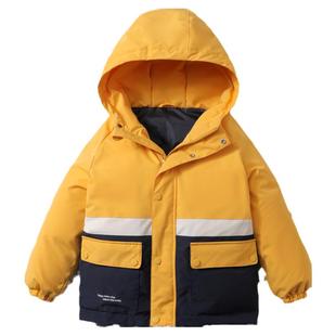 雅鹿儿童羽绒服男童女童宝宝2025新款加厚洋气冬季派克服外套冬装