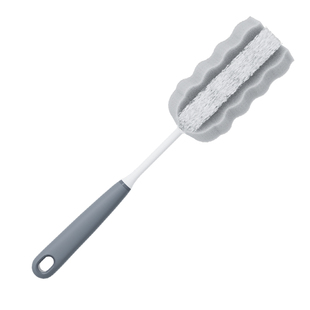 世家海绵奶瓶刷杯刷双效清洁刷子宝宝洗杯子刷杯子神器长柄水杯刷