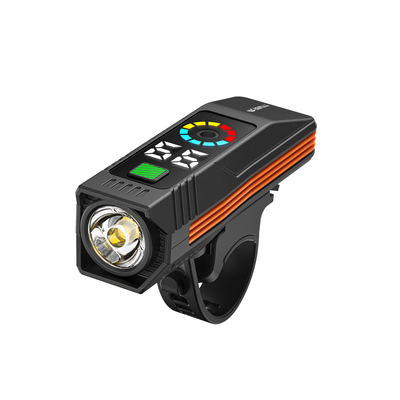 微笑鲨自行车夜骑灯喇叭强光防雨充电儿童山地公路单车骑行照明灯