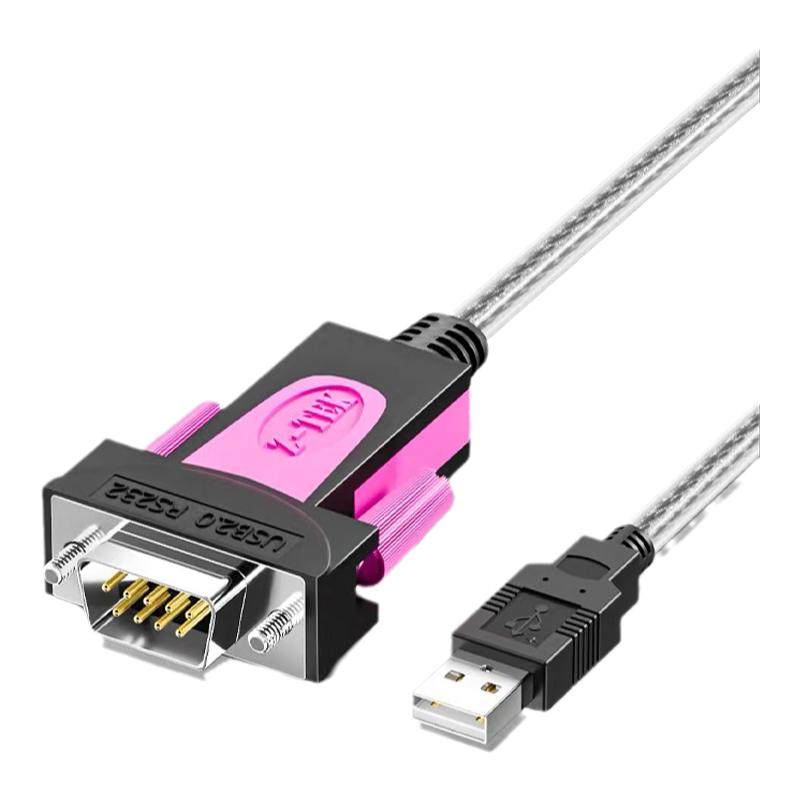 Z-TEK力特usb转rs232串口线公头DB9针com通讯工业级镀金版带指示灯转换器带隔离英国原装FTDI芯片ze53