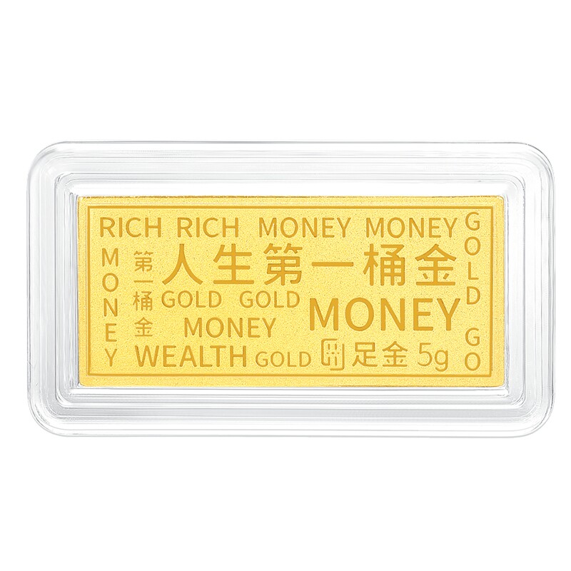 潮宏基黄金串珠足金