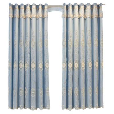 定制简欧清新双层窗帘布