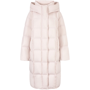 衣香丽影立领连帽羽绒服女长款2025年冬装新款新国标90绒保暖外套