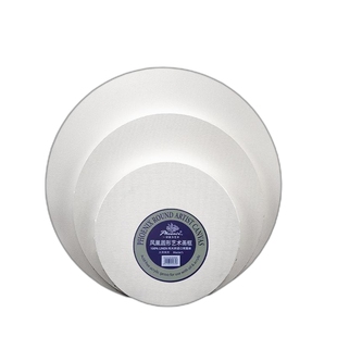 凤凰画材油画画框天然雨露麻亚麻圆形布框丙烯颜料画布空白写生手绘创作成品加厚框练习用美术绘画内框可定制