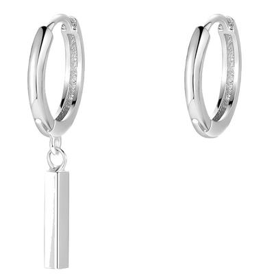 LNIEER日韩S925纯银女小银条耳环