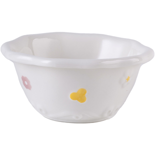 肆月异形早餐盘浮雕水果盘家用陶瓷餐具可爱餐盘高级感高颜值盘子