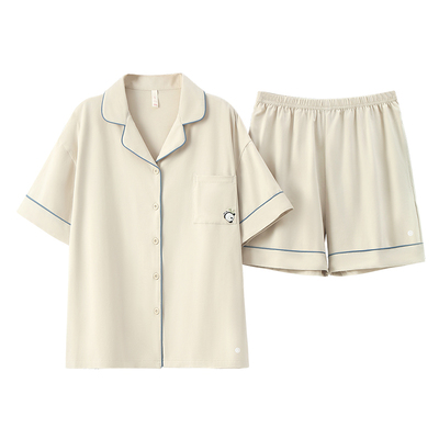 有内睡衣女夏纯棉家居服抗菌A类