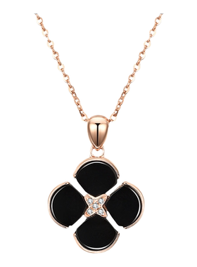 七夕礼物送女友四叶草项链