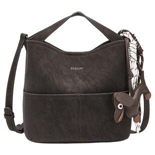 星期六水桶包包女式2026新款春夏单肩斜挎包复古通勤手机包手提包