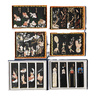 【西泠印社】国家非遗徽墨文房四宝松烟墨条墨块手工磨墨汁砚台专用墨锭书法毛笔国画绘画4条送礼物盒装礼品