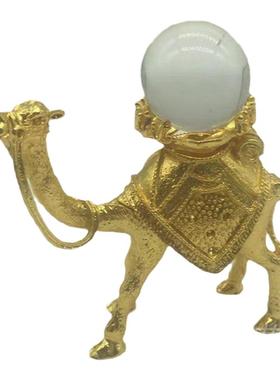 骆驼置物架水晶球合金