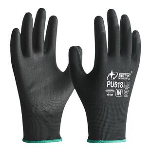 pu518涂指涂掌手套劳保透气防静电专用尼龙干活耐磨工作防滑轻薄