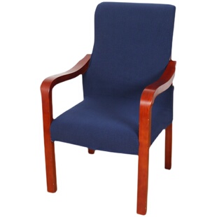 实木麻将椅子套罩会议室靠背办公椅带扶手中式老板将军椅椅套全包