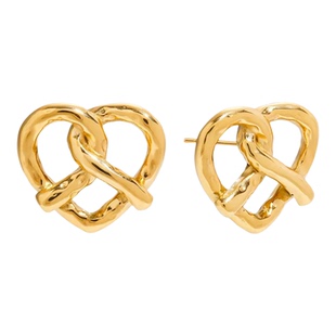 放心戴可碰水不掉色钛钢镀金百搭精致特好看个性碱水包爱心耳钉女