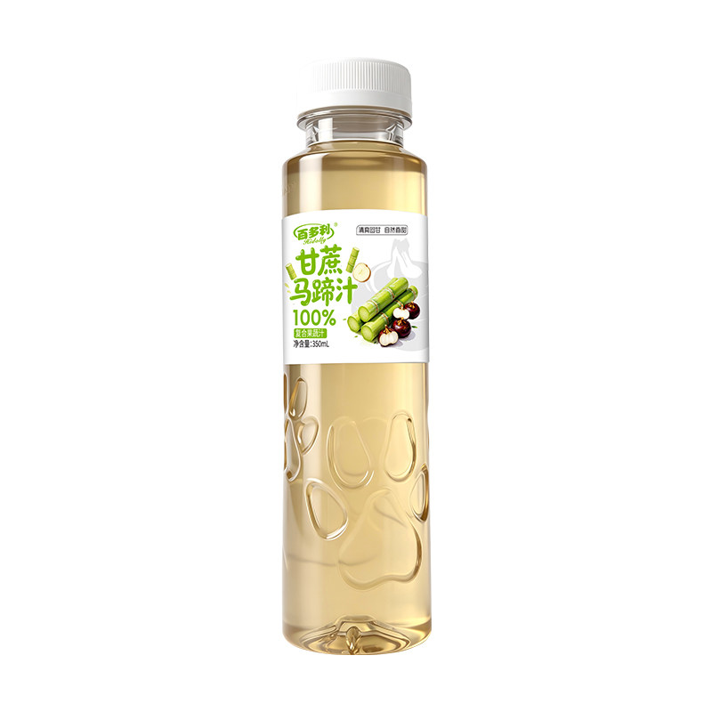 100%甘蔗马蹄汁复合果蔬汁鲜榨原汁350ml*12瓶健康0添加果汁饮料