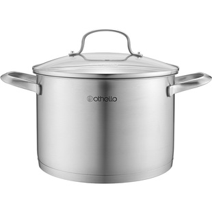 德国othello欧德罗 不锈钢双耳汤锅家用炖煮煲汤多用锅具带盖健康