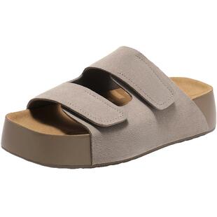 争气同款百丽厚乳吐司鞋2代厚底勃肯拖鞋可外穿凉拖鞋D5Z2DBT5