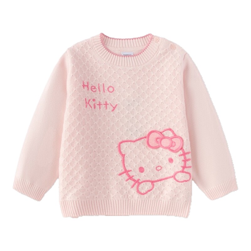 【hellokittyIP商场同款】巴拉巴拉女童毛衣宝宝针织衫秋冬款童装