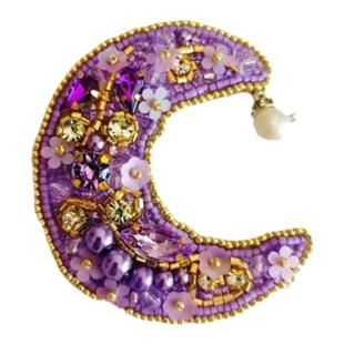 芊手轻奢月亮星星重工手工钉珠镶钻布贴补丁补洞服装辅料衣服鞋子