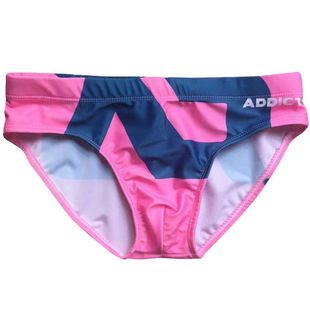 男士三角泳裤性感大囊袋速干锦纶时尚印花沙滩温泉游泳衣提臀显大