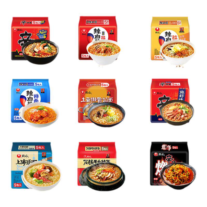 国产辛拉面辣白菜拉面方便面农心