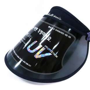 台湾uvcity防晒家小S同款铁面人抗UV紫外线防飞沫护面罩遮太阳帽