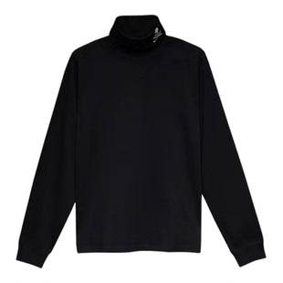 mastermind骷髅头打底黑色重磅纯棉质感t恤日潮牌高领打长袖底衫