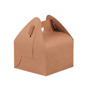 手提小中大慕斯蛋糕卷西点雪花酥包装盒牛皮纸炸鸡甜点打包盒定制