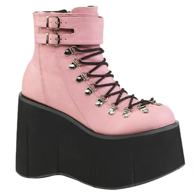 美国防水台脚踝搭扣侧拉链短靴