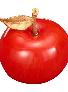 吉祥平安铜苹果摆件玄关办公桌面装饰高档男生平安夜礼物送女朋友