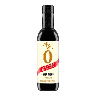 千禾0糖特级生抽酱油头道