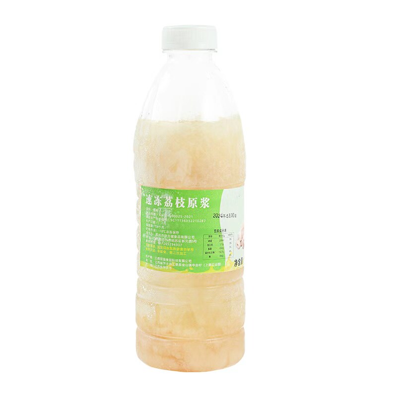 冷冻荔枝原浆商用鲜榨荔枝汁原料