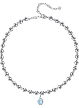 FLV月澜幽光珠珠项链小众锁骨链